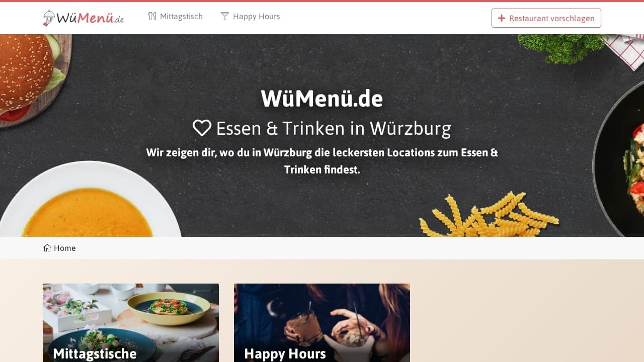 WüMenü Vorschau
